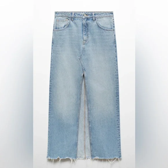 Mango Maxi Denim Skirt, new with tags - Picture 1 of 6